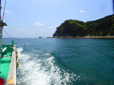 行川・ボートダイビング風景